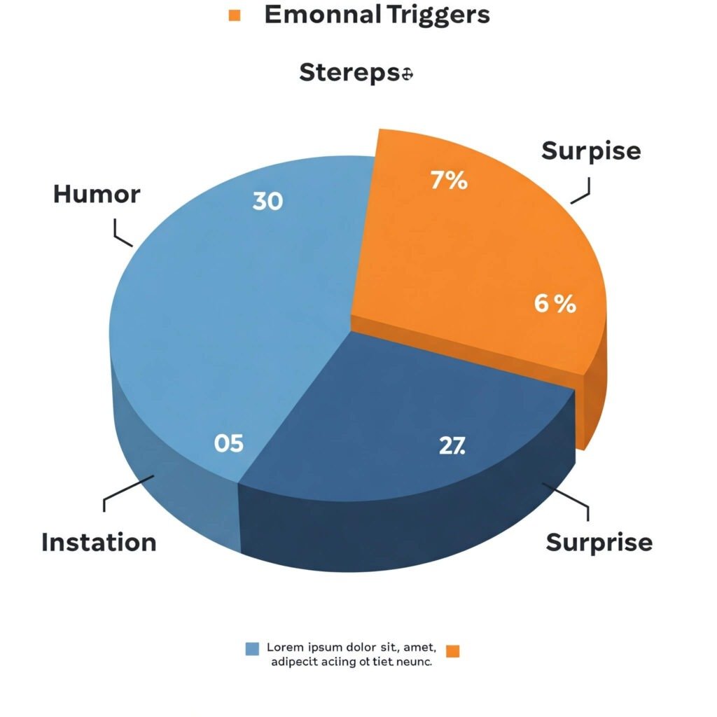 Emotional Triggers Pie Chart: Simple and descriptive.