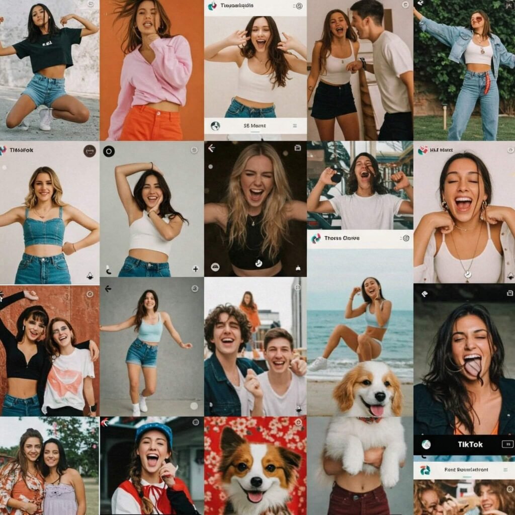 TikTok Collage: Simple and descriptive.
