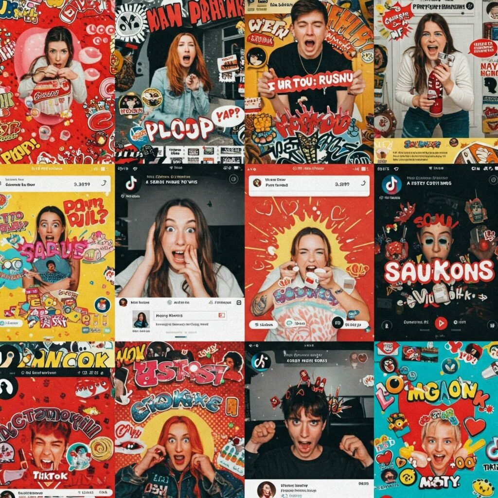 TikTok prank thumbnails