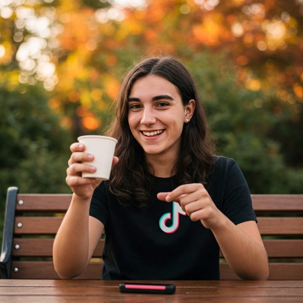 TikToker empty cup prank