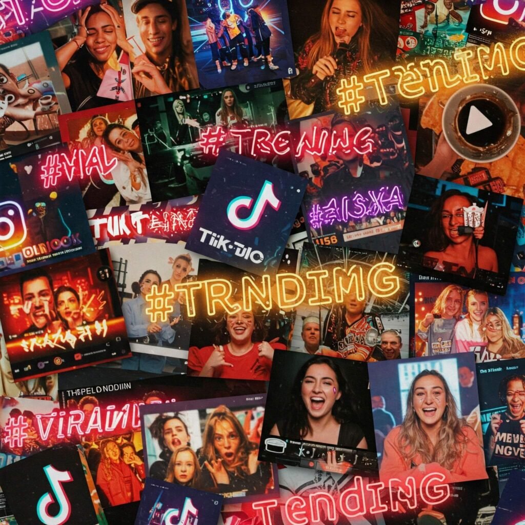 Trending video collage: #Viral #Trending