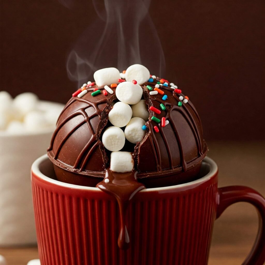 Melting Hot Cocoa Bomb