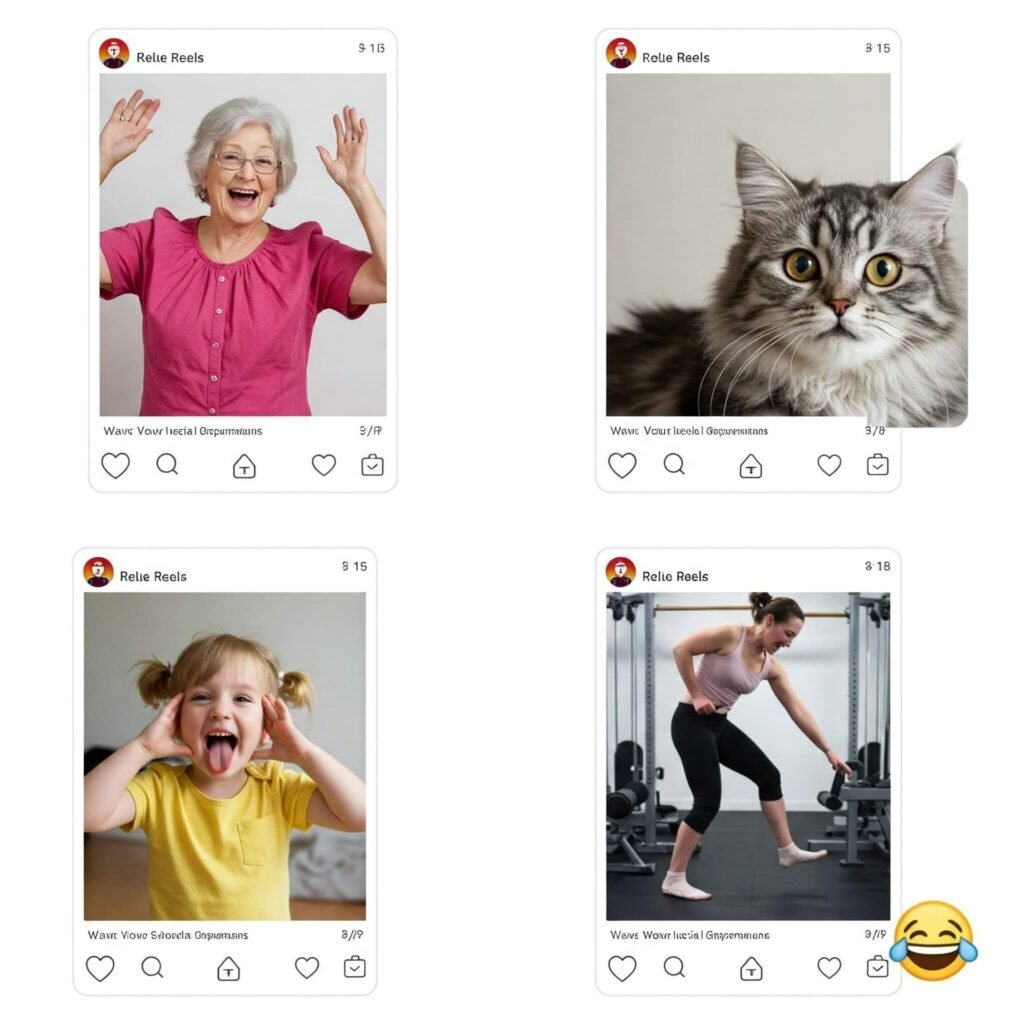 Funny Reels Collage