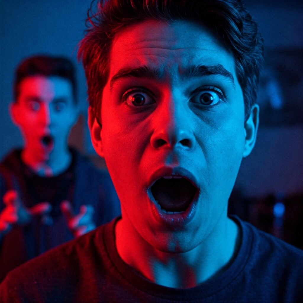 Shocked Face Prank Reaction