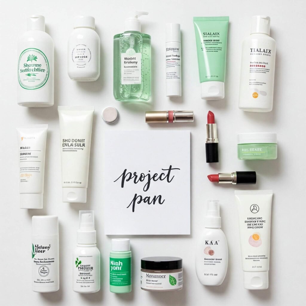 Project Pan beauty products