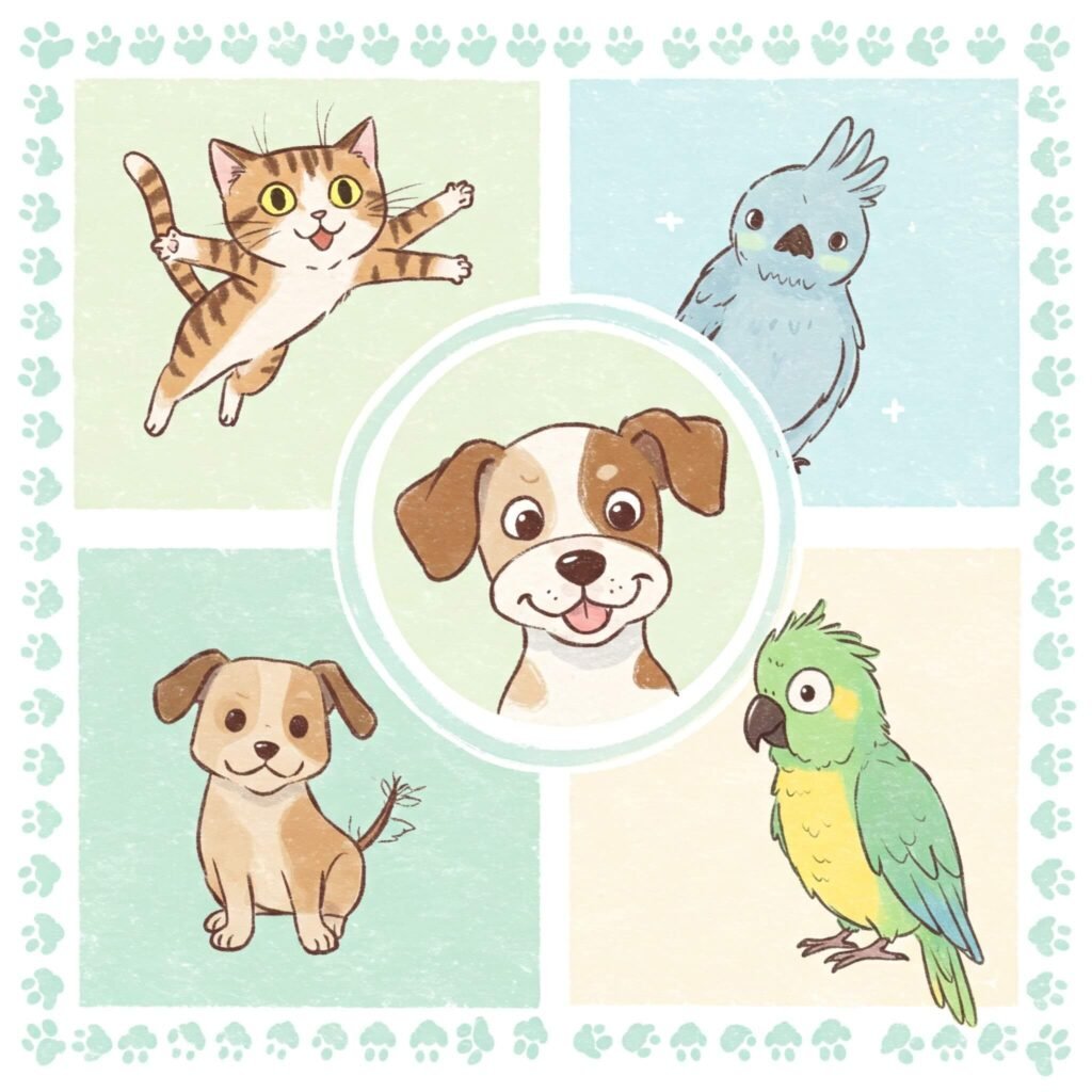 Cute Animals Collage: YouTube Shorts