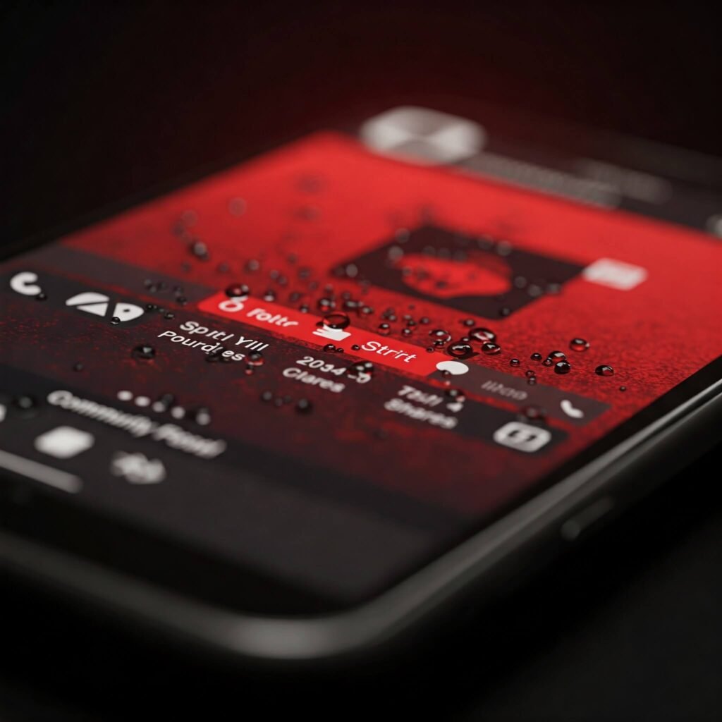 Viral Post on Phone Screen