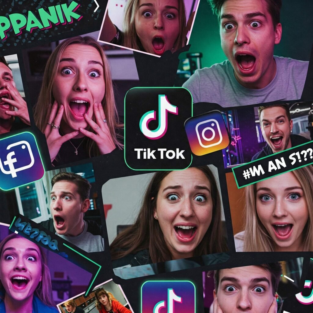 Social Media Prank Collage