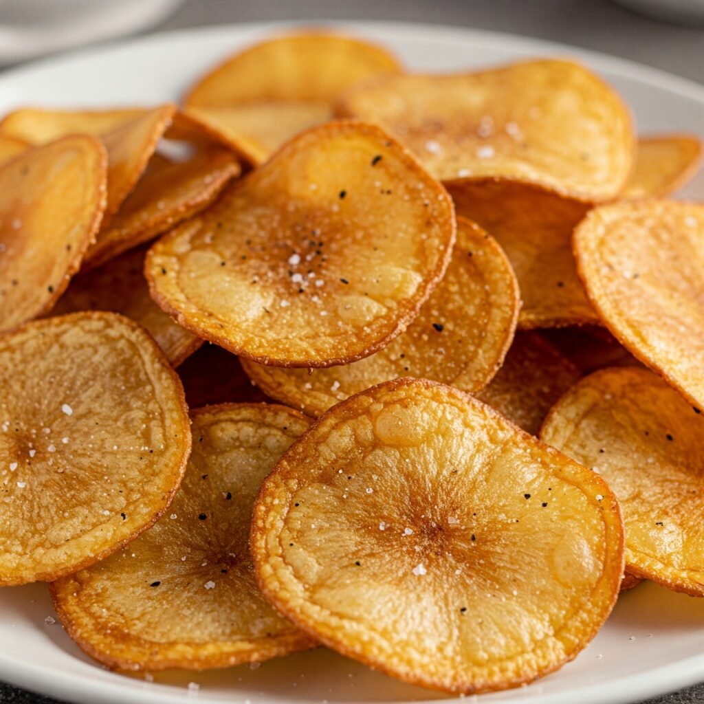 Crispy Microwave Potato Chips